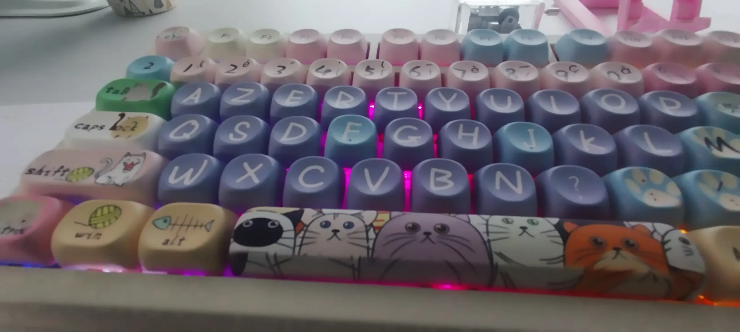 Keycaps AZERTY MOA Cat and Mouse ISO FR – Image 3