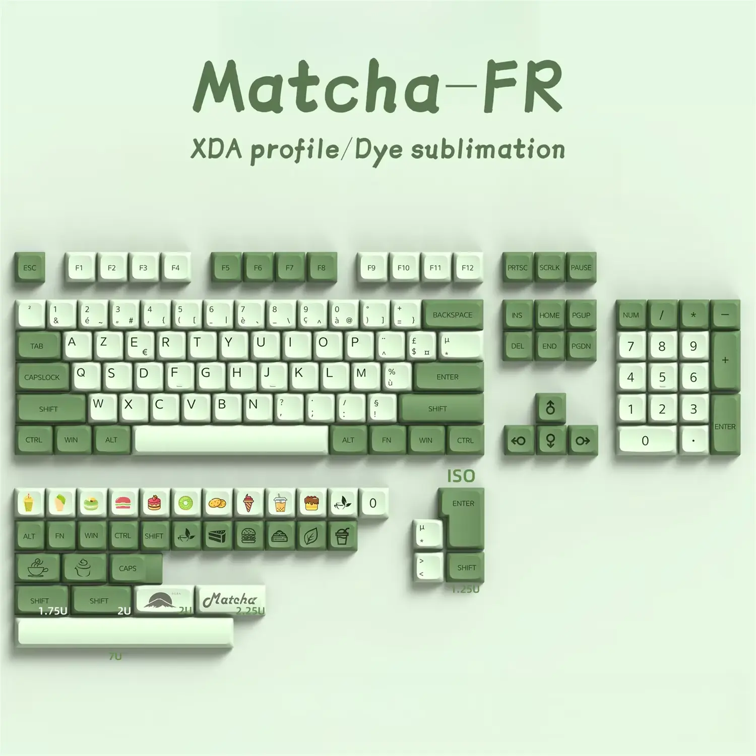 Keycaps AZERTY XDA Harmony ISO FR – Image 7