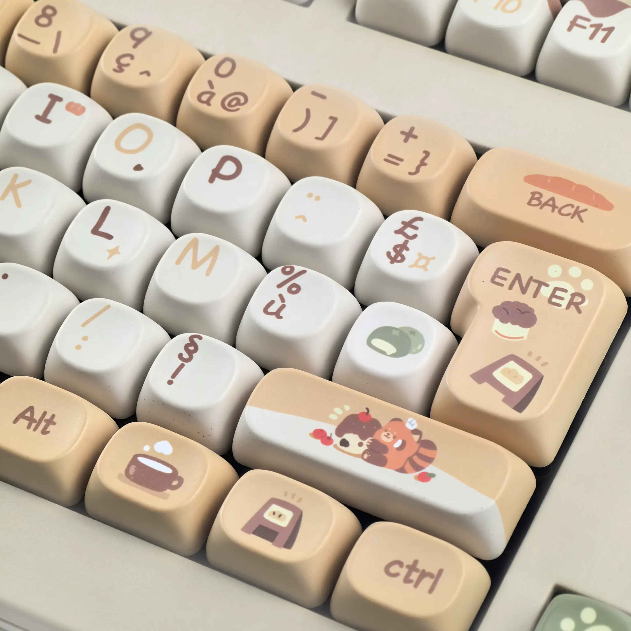 Keycaps AZERTY MOA Panda Café ISO FR – Image 7