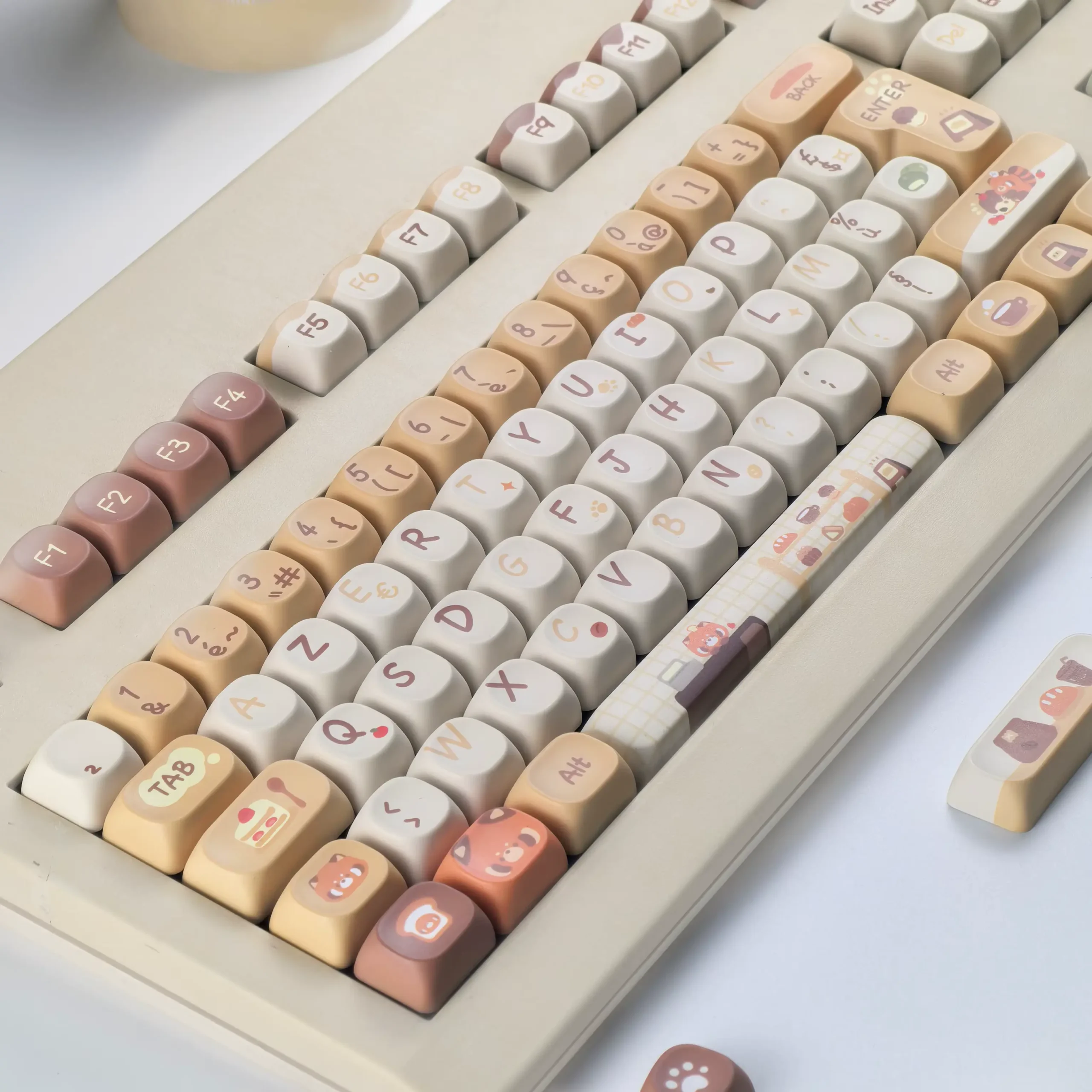 Keycaps AZERTY MOA Panda Café ISO FR – Image 3
