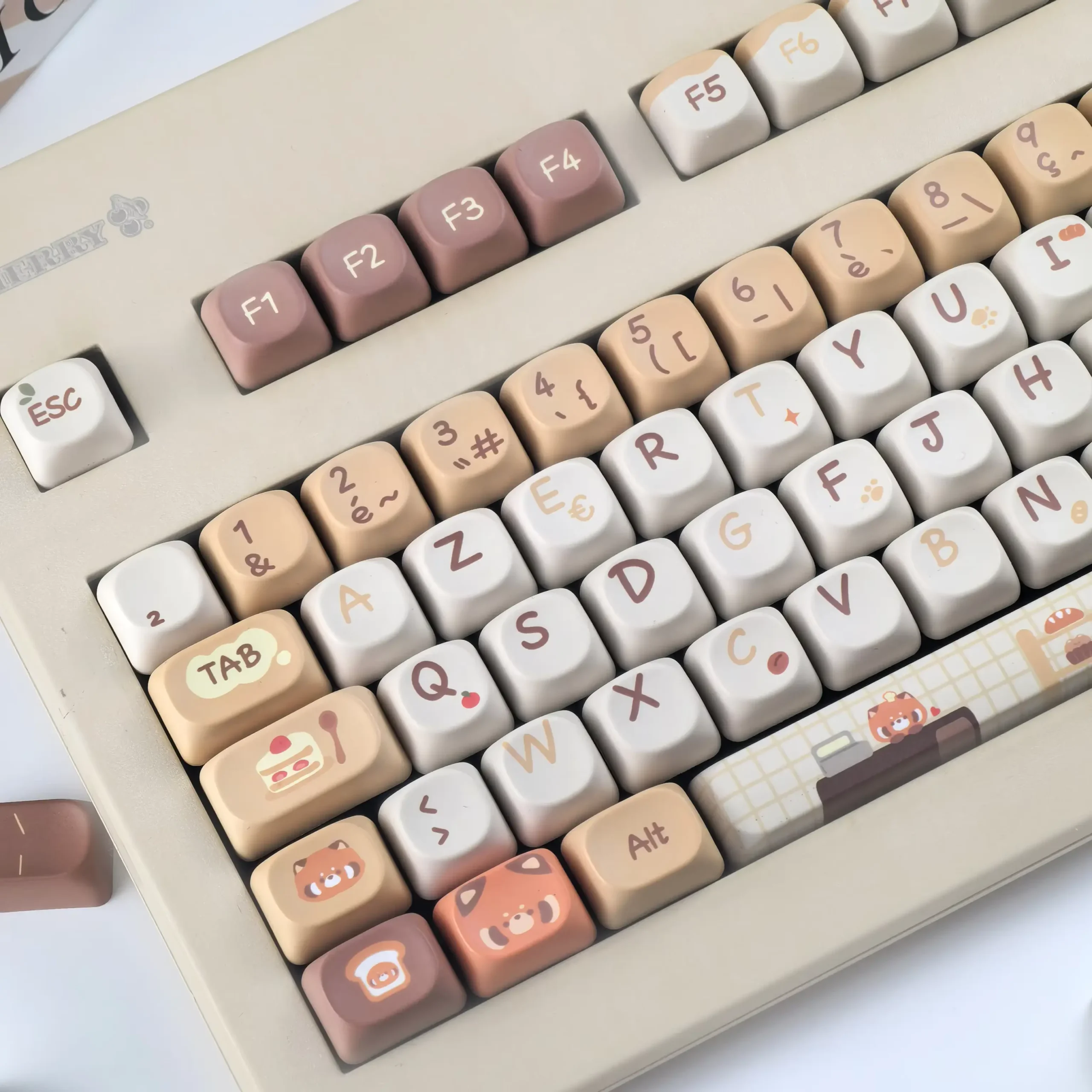 Keycaps AZERTY MOA Panda Café ISO FR – Image 5