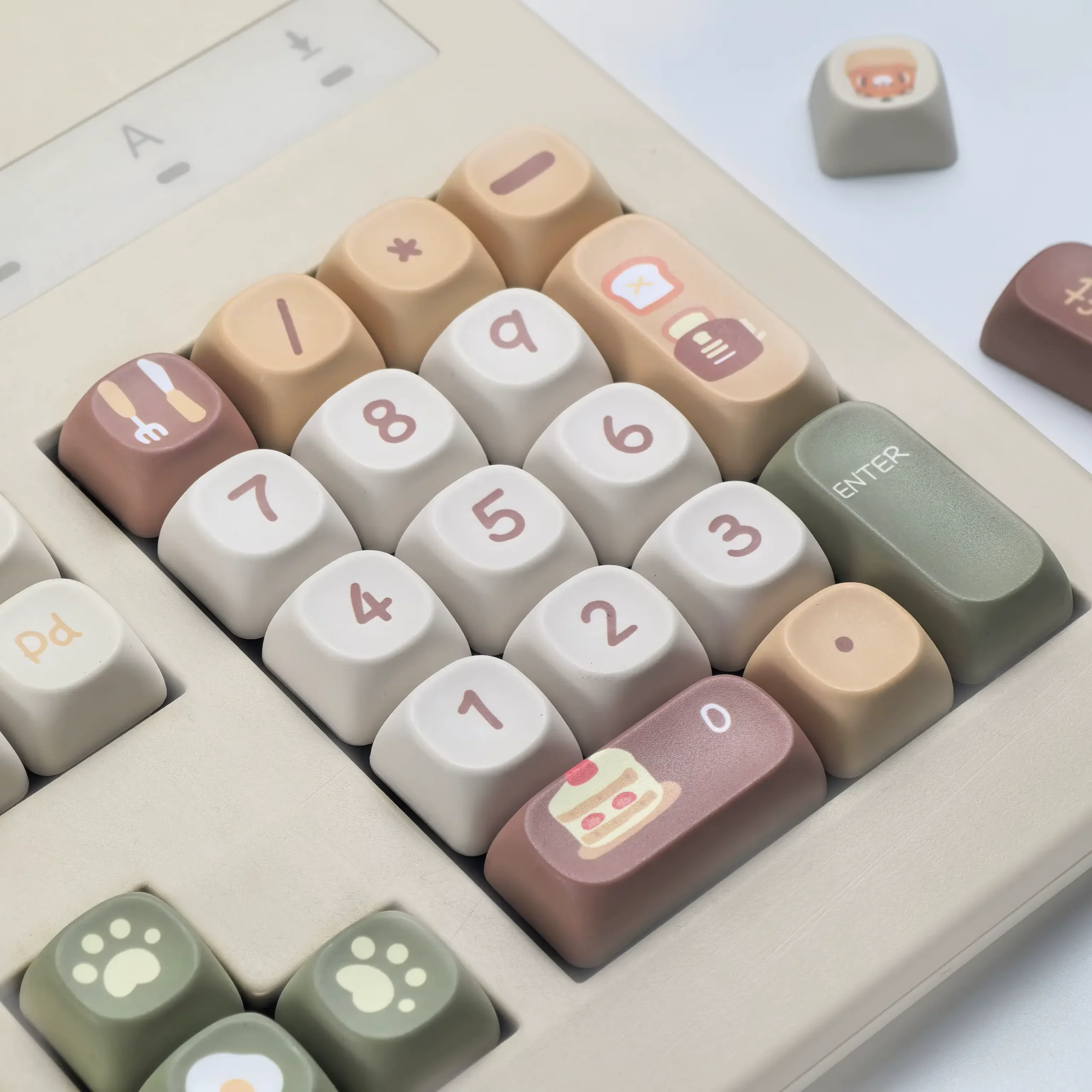 Keycaps AZERTY MOA Panda Café ISO FR – Image 8
