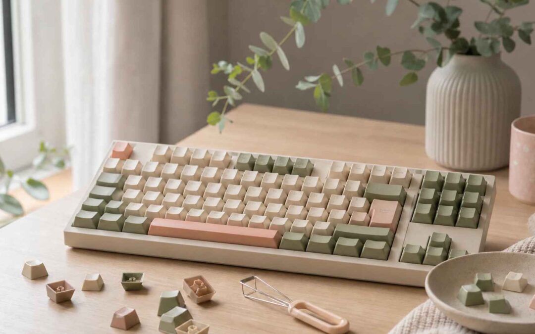 Clavier mécanique avec keycaps de profils Cherry, MOA et XDA