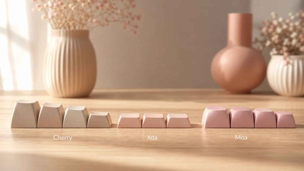 profil-cherry-moa-ou-xda-lequel-choisir Comparaison de keycaps aux profils Cherry, MOA et XDA